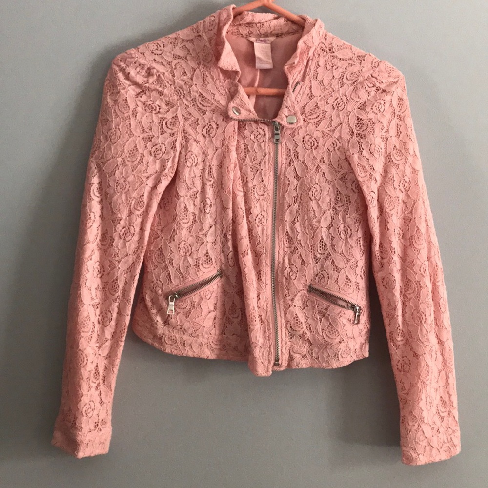 Pink flower formal jacket